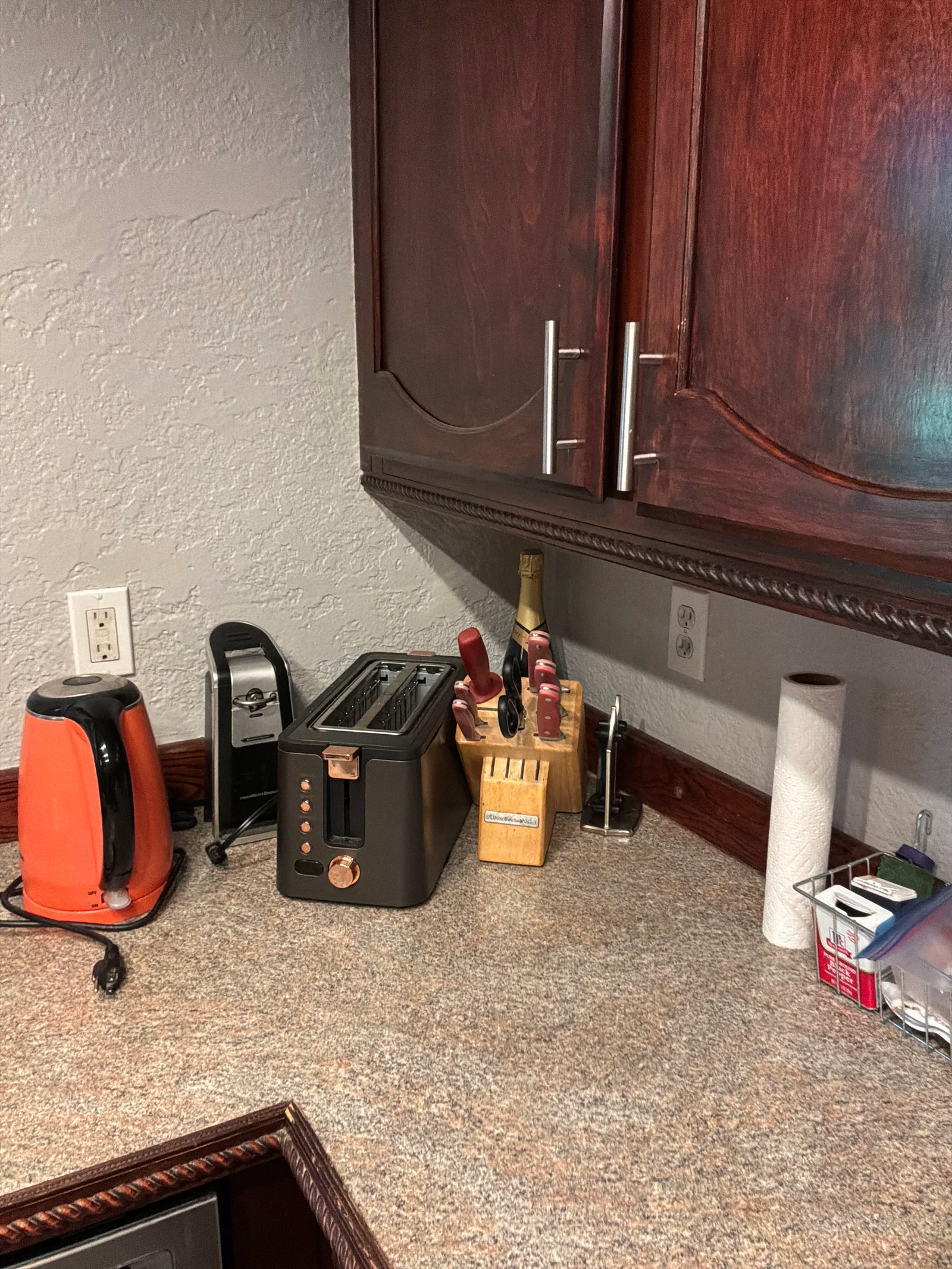 Residential Electrical Panel Service in Everett — countertop outlets beneath the kitchen cabinets