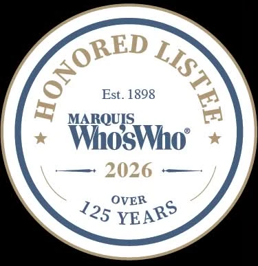 Marquis Who's Who 2026 Honored Listee badge