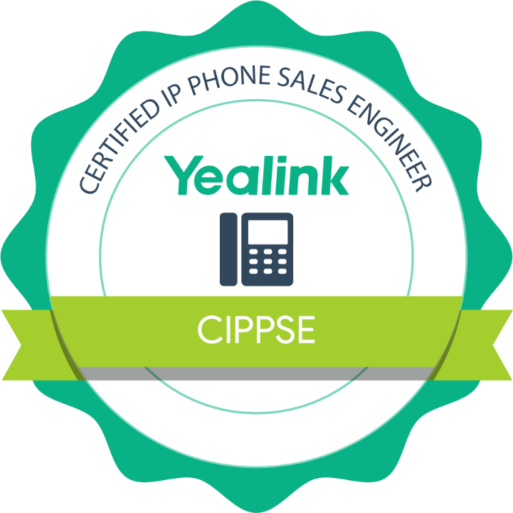 Official Yealink Certified IP Phone Sales Engineer badge